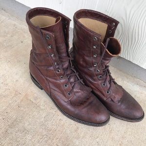 Justin roper lace up boots
